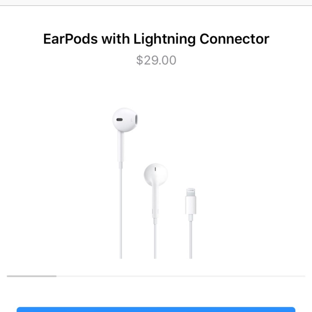 Apple EarPods - lightning connector
